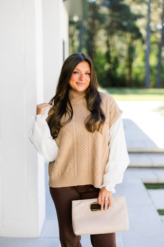 Fall Feels Camel Sweater Top