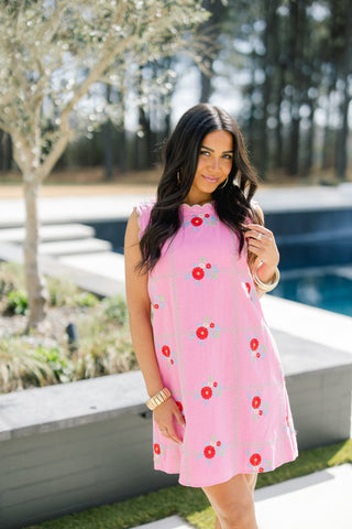 The Daisy Drift Dress - Pink - Instyle Boutique