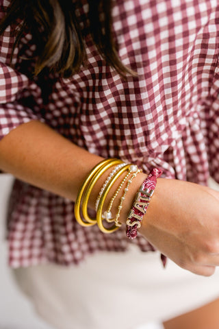 Mississippi State Bandana Slider Bracelet - Instyle Boutique