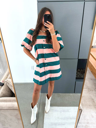 Park Avenue Striped Dress - Instyle Boutique