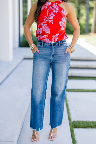 Hilary High Rise Ankle Jeans - Instyle Boutique