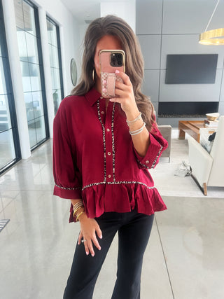 The Garnet Glow Top