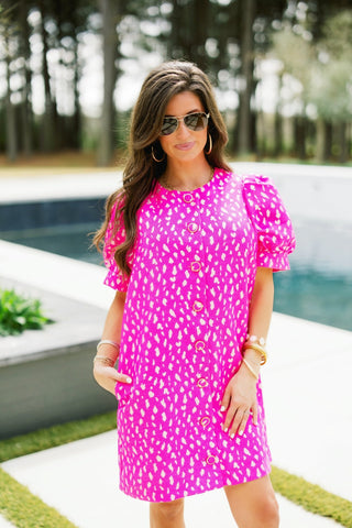 Bombshell Kiss Hot Pink Dress - Instyle Boutique