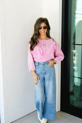 More Fun Malibu Pink Top - Instyle Boutique