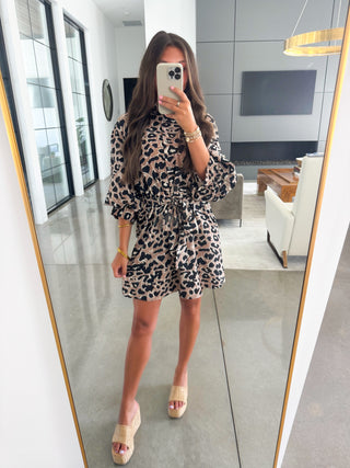 Tell Me About It Animal Print Dress