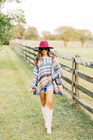 Electric Nights Long Sleeve Sweater