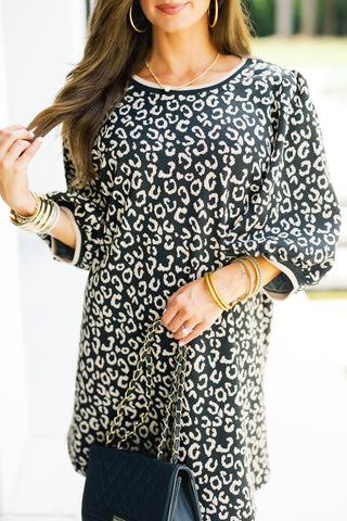 Wild Instinct Taupe Leopard Dress