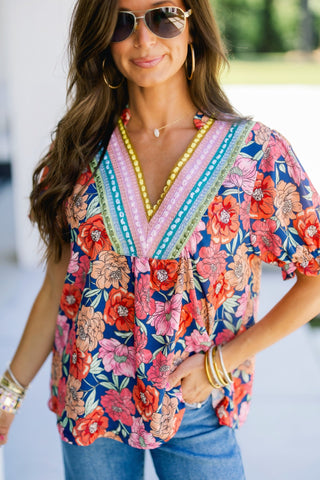 Summer Fun Floral Top - Instyle Boutique