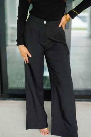 Betsy Black Wide Leg Pants - Instyle Boutique