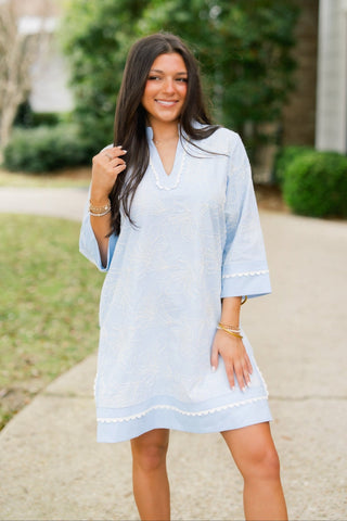 Sweet Serenity Blue Dress - Instyle Boutique