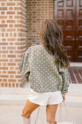 Olive Dot Social Jacket - Instyle Boutique