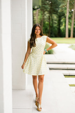 Butter & Blue Dot Mini Dress - Instyle Boutique