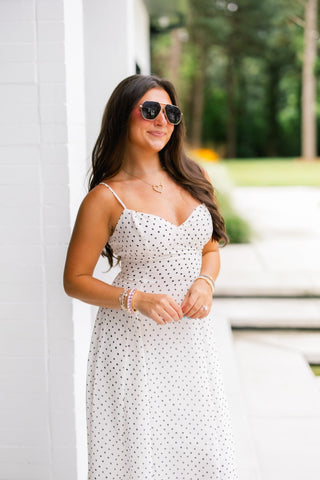 Dot My Heart Midi Dress - Instyle Boutique