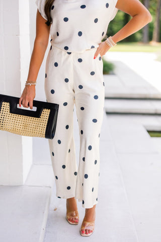 Chic Dot Satin Pants - Instyle Boutique