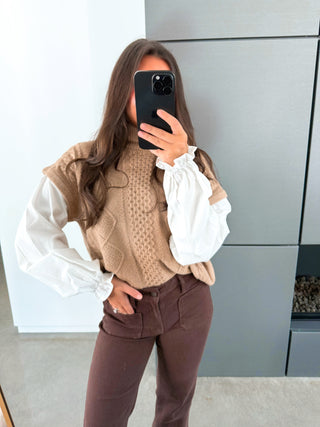 Fall Feels Camel Sweater Top