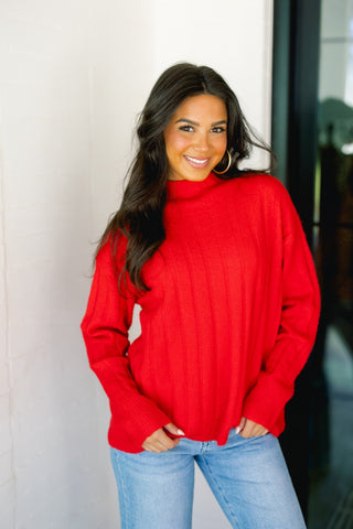 Ready To Celebrate Red Sweater - Instyle Boutique