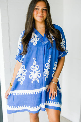 Coastal Cobalt Blue Dress - Instyle Boutique