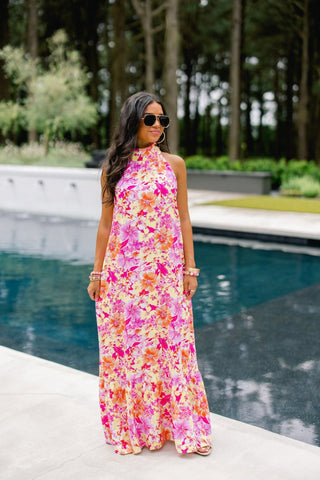maxi dress boutique Isla Bloom Halter Maxi Dress