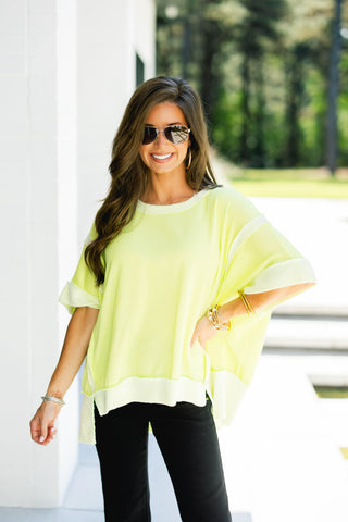 Let It Be Lime Top