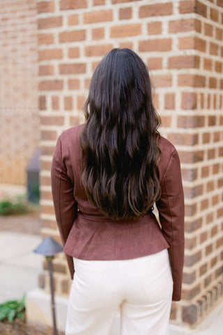 On Trend Suede Zipper Jacket - Instyle Boutique