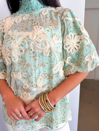 Heirloom Garden Eyelet Top - Instyle Boutique