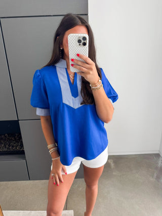 The Regatta Top – Royal Blue - Instyle Boutique
