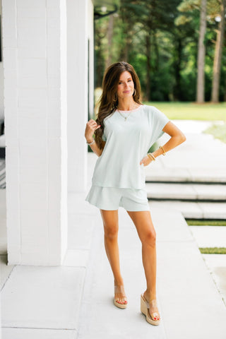The Everyday Ribbed Set- Green - Instyle Boutique