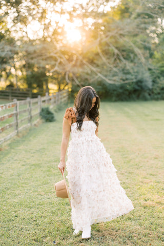Graceful Moments Mesh Ruffle Dress