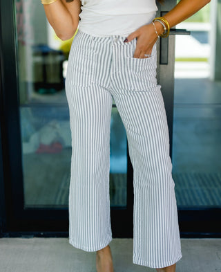 The Weekender Striped Denim - Instyle Boutique