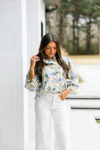 Sweeter Days Sage Combo Top - Instyle Boutique