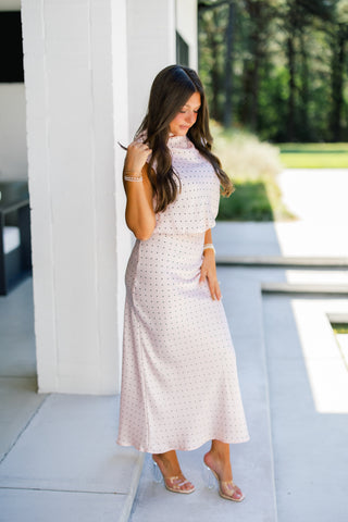 Precious In Polka Dot Pink Set