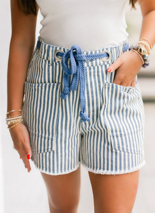 Nautical Knot Shorts - Instyle Boutique