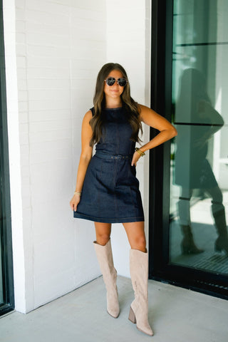 Dreamer Denim Mini Dress - Instyle Boutique