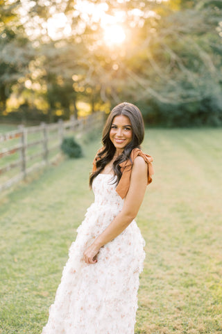 Graceful Moments Mesh Ruffle Dress