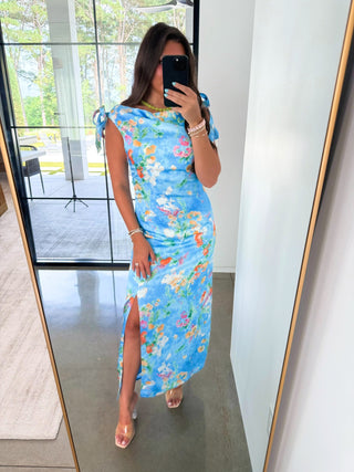 Blue Iris Midi Dress - Instyle Boutique
