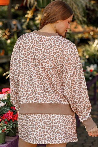 Leopard Terry Skort Set ~PREORDER~ - Instyle Boutique