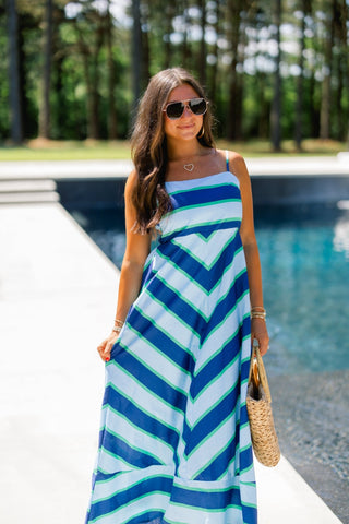 Amalfi Coast Striped Dress - Instyle Boutique