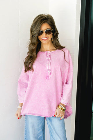More Fun Malibu Pink Top - Instyle Boutique