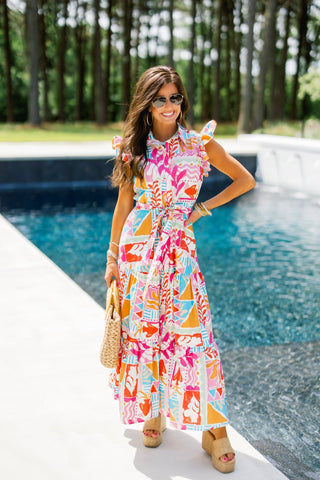Missing You Multi Midi Dress - Instyle Boutique