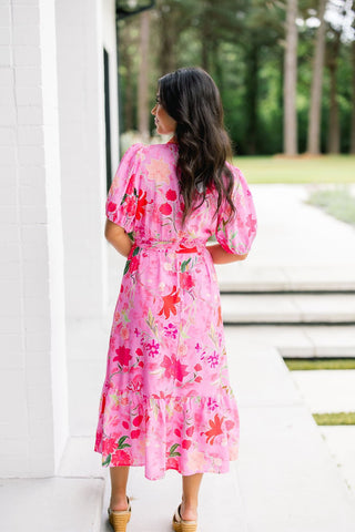 Bloom & Bow Midi Dress - Instyle Boutique