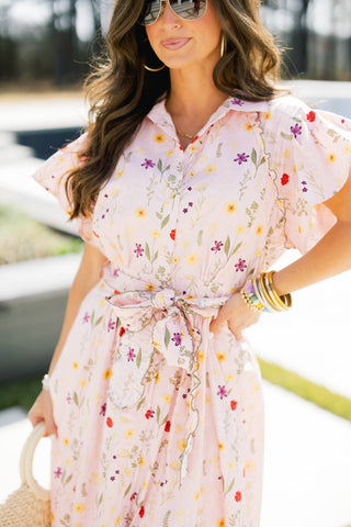 Petal Pop Baby Pink Dress - Instyle Boutique