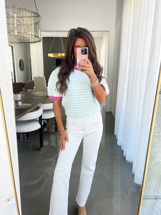 Limitless Love Mint Sweater Top - Instyle Boutique