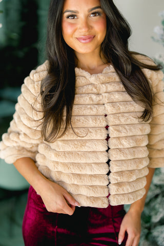 Fancy Darling Taupe Fur Coat