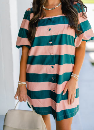 Park Avenue Striped Dress