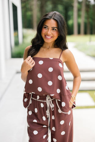 Cocoa Dot Two-Piece Set - Instyle Boutique