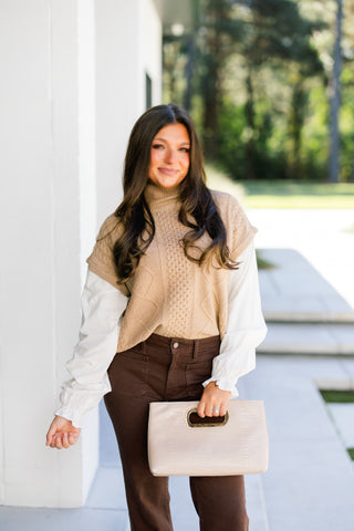 Fall Feels Camel Sweater Top