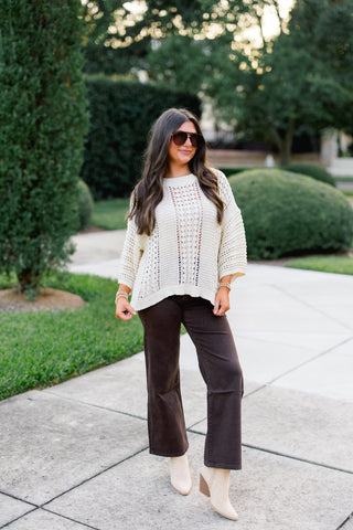 Sassy Shimmer Knit Sweater
