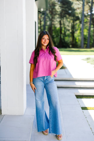 Worth It Pink Suede Top - Instyle Boutique