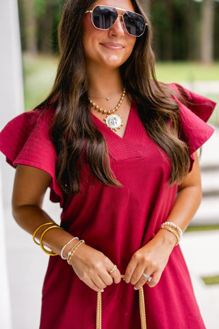 Better Than Ever Burgundy Dress - Instyle Boutique