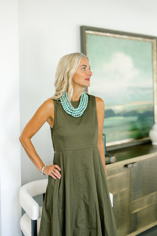Sunday Stroll Scarf Detail Dress - Instyle Boutique